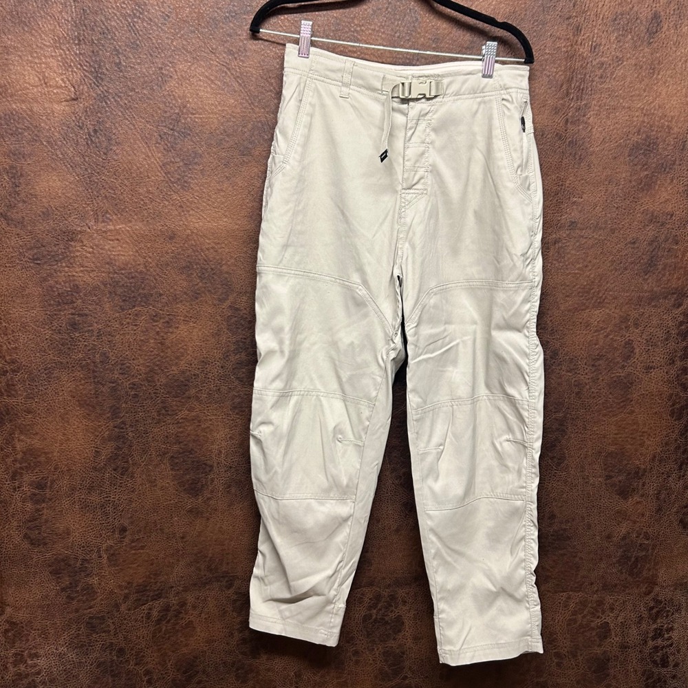 Prana Small Women Hiking Outdoor Belt Carpenter Pockets Long Quick Dry Pants